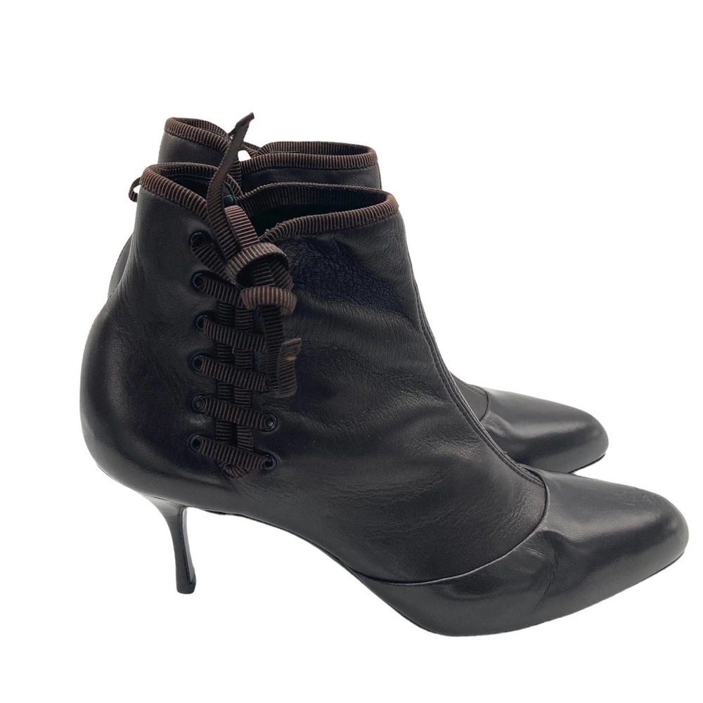 Salvatore Ferragamo fondente nappa calf boot